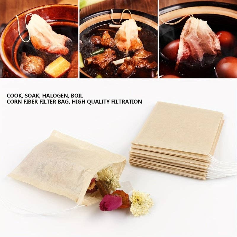 50 Pcs Premium Tea Filter Bags